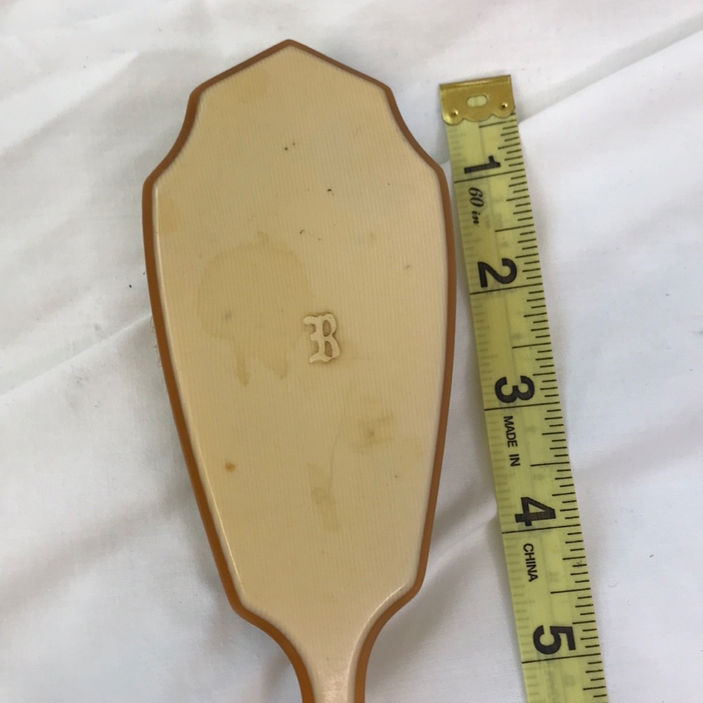 Vintage Beveled Hand Held Mirror & Brush ~ 1950’s - Picture 9 of 14